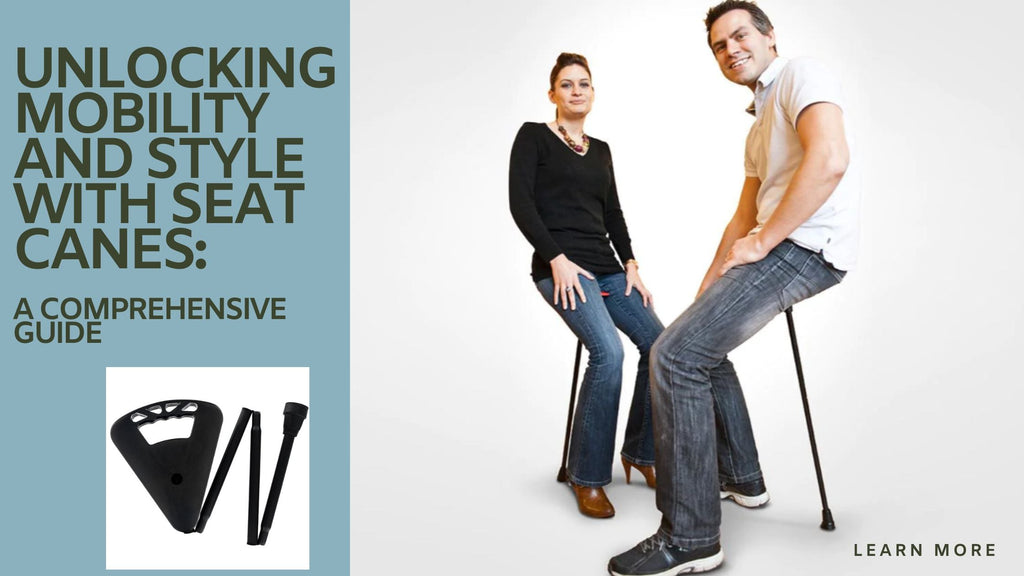 Man sitting on a Seat Cane