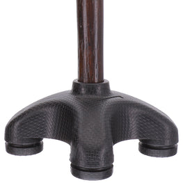 SafeTbase Self-Standing Cane Tip: Black Enhanced Stability