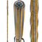 USA-Made Black/Yellow Colortone Hiking Staff: Rustic, Compass