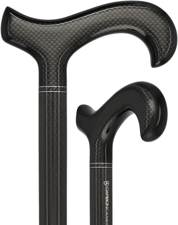Triple Wound Carbon Fiber Derby Cane - Super Lightweight