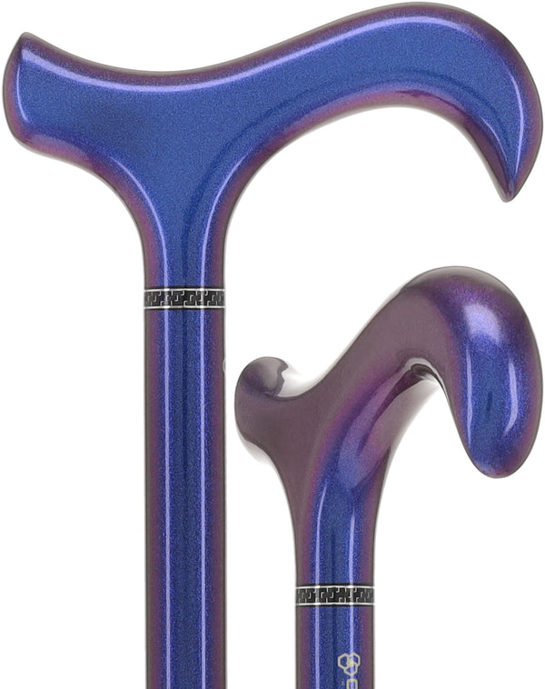 Exclusive Color-Changing Metallic Blue Cane: Carbon Fiber