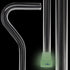 "The Obsidian Streak" Cane: Black Line in Invisible Shaft