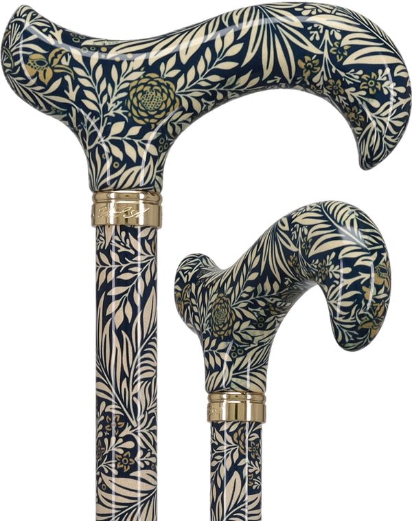 Golden Petals FashionStix: Designer Derby Cane, Adjustable