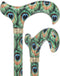 Pretty Peacock: Designer Adjustable Cane w/ Patterned Handle