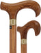 Extra Strong Espresso Ash Wood Derby Cane - Elegant & Durable w/ Standard Option