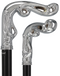 Luxury Silver Vine Design Fritz Cane - Chrome Plated