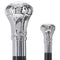 Knob Premium Chrome Brass Cane: Custom Shaft & Collar
