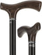 Scratch and Dent Black Ash Comfort Fritz Cane: Sleek Beechwood Shaft V3350