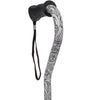 Black & White: Comfort Grip Adjustable Offset Walking Cane
