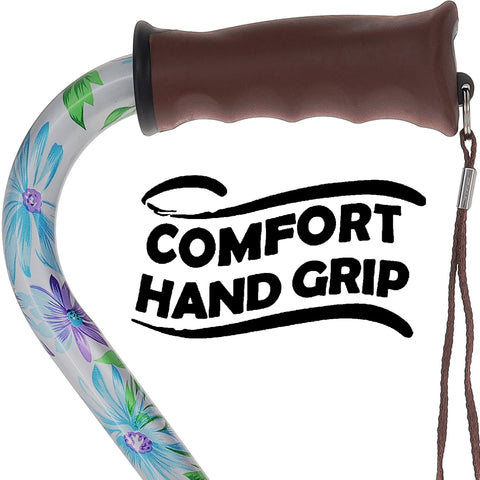 Heavenly Gardens: Comfort Grip Adjustable Offset Walking Cane