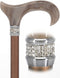 Mocha Rhinestone Pearlz Adjustable Orthopedic Derby Cane