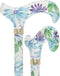 Heavenly Gardens: Designer Adjustable Cane w/ Patterned Handle