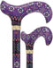 Pretty Purple: Designer Adjustable Cane w/ Patterned Handle