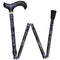 Purple Majesty: Designer Adjustable Folding Cane w/ Patterned Handle