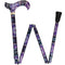 Pretty Purple Designer Folding Cane w/ SafeTbase Adjustable