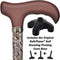 Bahama Leaf Adjustable Derby Cane - w/ SafeTbase
