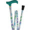 Adjustable Designer Folding Cane - Glorious Gardens Style