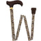 Bahama Leaf: Designer Adjustable Cane w/ Wooden Handle