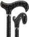 Midnight Rain: Designer Adjustable Cane / Patterned Handle