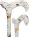 Watercolor Bird: Designer Derby Cane with Patterned Handle