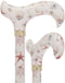 Watercolor Seashells: Designer Derby Cane Patterned Handle