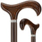 Scratch and Dent Derby Walking Cane w/ Genuine Snakewood Handle & Wenge Shaft w/ Silver Collar V3210