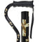 Golden Cross Designer Adjustable Cane: Comfort Grip Offset