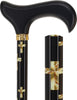 Golden Cross: Elegance & Comfort - Wooden Handle
