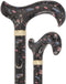 The Night Garden Designer Cane: Patterned Derby Handle