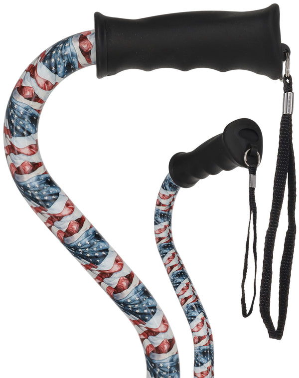 The America's Designer Adjustable Cane: Comfort Grip Offset