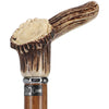 Exclusive Genuine Deer Stag Horn Cane with Ovangkol Wood Shaft