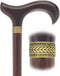 Luxury Wenge Derby Cane - 3-Piece with Brass Collar
