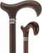 Luxury Derby Cane: Radiant Genuine Ebony Wood, Pewter Collar Option