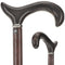 Scratch and Dent Buffalo Horn Derby-Handle Walking Cane with Wenge Shaft V1234