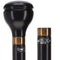Timeless Black & Gold Elegance Knob Walking Stick