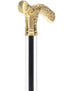 Crystal Elegance Brass Fritz Cane with Invisible Acrylic Shaft Options