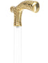Crystal Elegance Brass Fritz Cane with Invisible Acrylic Shaft Options