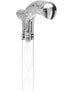 Crystal Elegance Chrome Fritz Cane with Invisible Acrylic Shaft Options