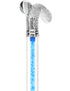 Color Crystal Elegance Chrome Fritz Cane with Invisible Acrylic Shaft Options