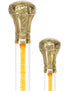 Color Crystal Elegance Brass Knob Cane with Invisible Acrylic Shaft Options