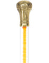 Color Crystal Elegance Brass Knob Cane with Invisible Acrylic Shaft Options