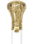 Crystal Elegance Brass Knob Cane with Invisible Acrylic Shaft Options