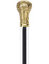 Crystal Elegance Brass Knob Cane with Invisible Acrylic Shaft Options