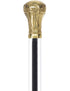 Crystal Elegance Brass Knob Cane with Invisible Acrylic Shaft Options