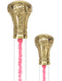 Color Crystal Elegance Brass Knob Cane with Invisible Acrylic Shaft Options