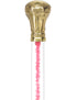Color Crystal Elegance Brass Knob Cane with Invisible Acrylic Shaft Options