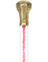 Color Crystal Elegance Brass Knob Cane with Invisible Acrylic Shaft Options