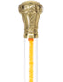 Color Crystal Elegance Brass Knob Cane with Invisible Acrylic Shaft Options