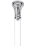 Crystal Elegance Chrome Knob Cane with Invisible Acrylic Shaft Options