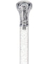 Crystal Elegance Chrome Knob Cane with Invisible Acrylic Shaft Options
